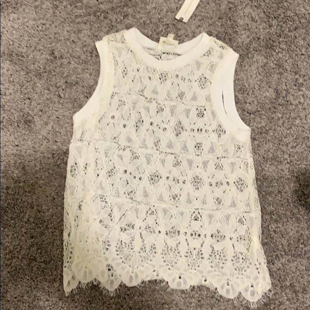 Anthropologie lace tank